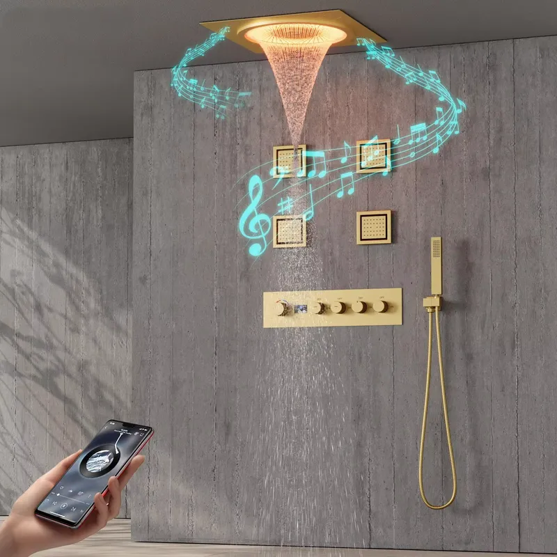 Spa & Wellness Jura Resort Centre De Loisirs Des Franches Montagnes - Ensemble de douche LED intelligent avec